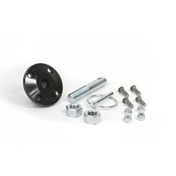 Hood Pin Kit Black Single Includes Polyurethane Isolator Pin Spring Clip and Related Hardware by Daystar