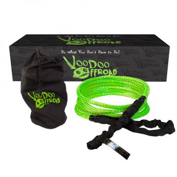 VooDoo Offroad 1300007A 2.0 Santeria Series 1/2" x 20 ft Kinetic Recovery Rope for UTV - Green